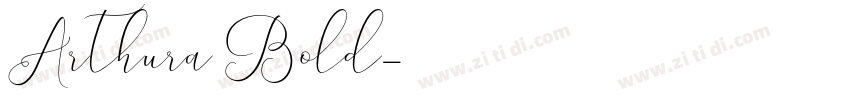 Arthura Bold字体转换